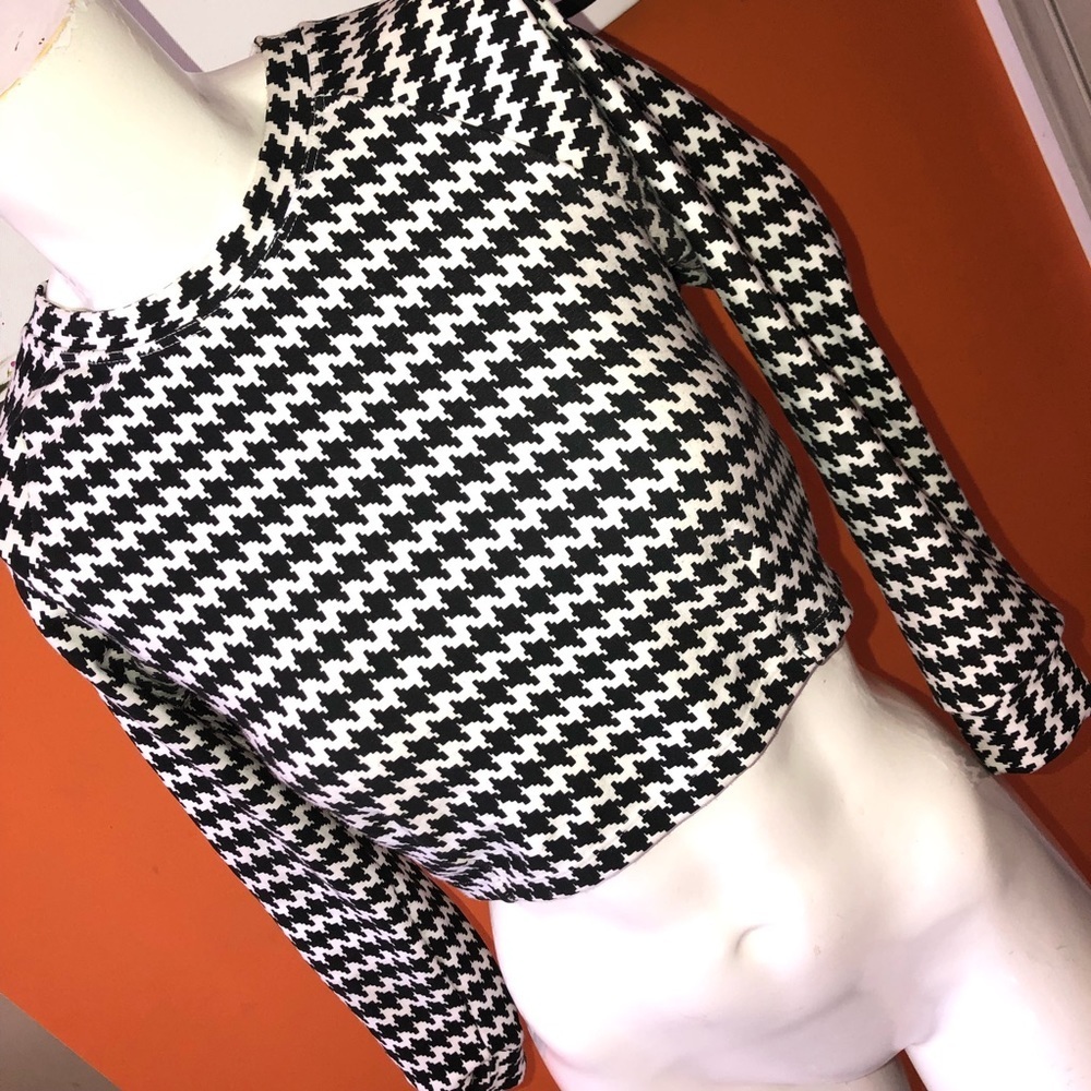 American Apparel Checkered Crop top
